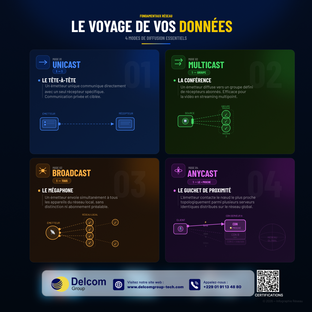 Segment, paquet, trame, bit : comprendre le voyage des données